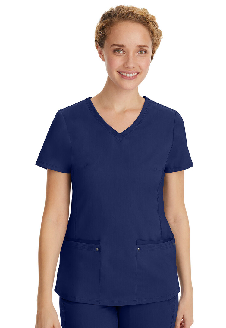 Healing Hands Juliet V-Neck Yoga Women's Scrub Top