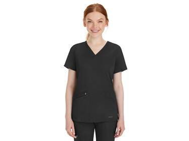 Healing Hands Mariah Rib Trim Women's Scrub Top