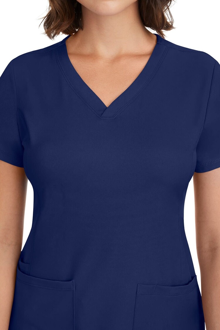 Healing Hands Monica V-Neck Solid Scrub Top 2500