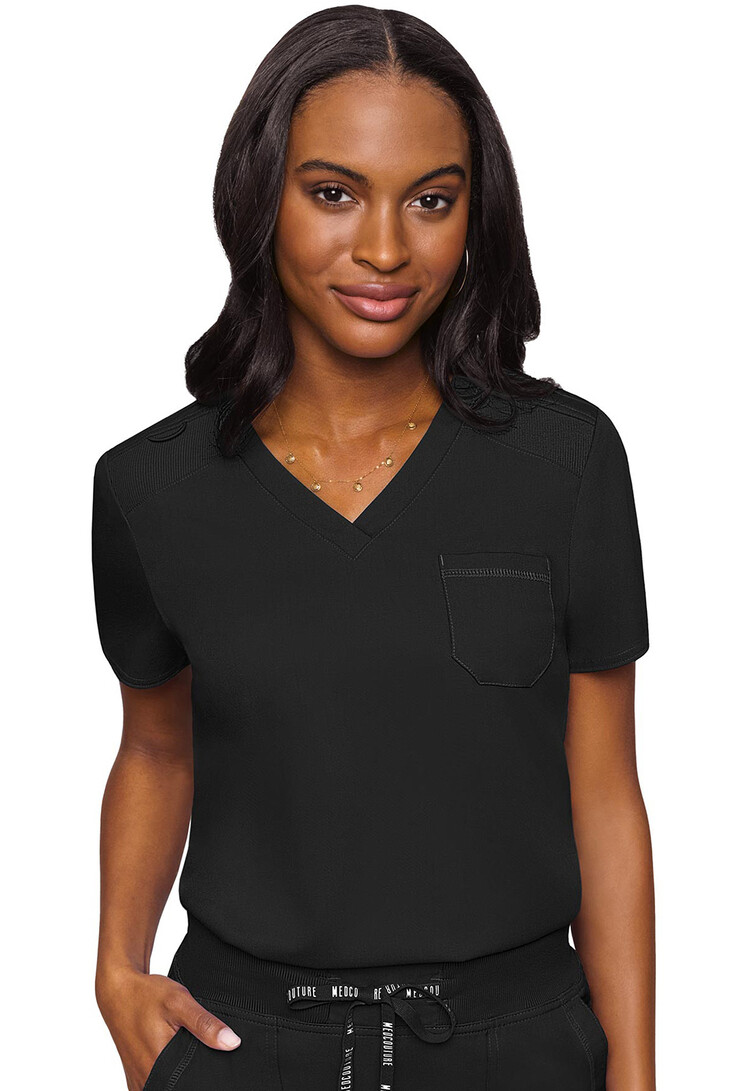 Med Couture V-Neck Tuck-In Women's Scrub Top