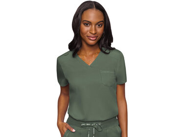 Med Couture V-Neck Tuck-In Women's Scrub Top