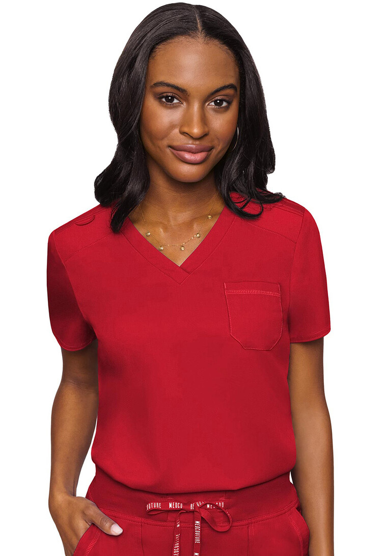 Med Couture V-Neck Tuck-In Women's Scrub Top