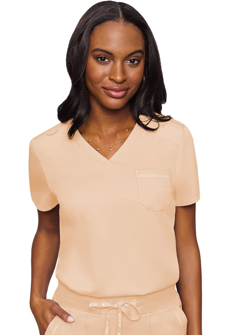 Med Couture V-Neck Tuck-In Women's Scrub Top