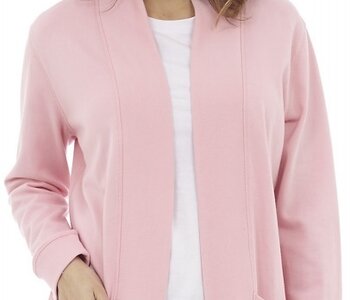 Long Sleeve Scoop Back Open Cardigan with Pockets