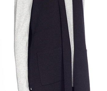 Sleeveless Long Vest with Side Slits and Pockets