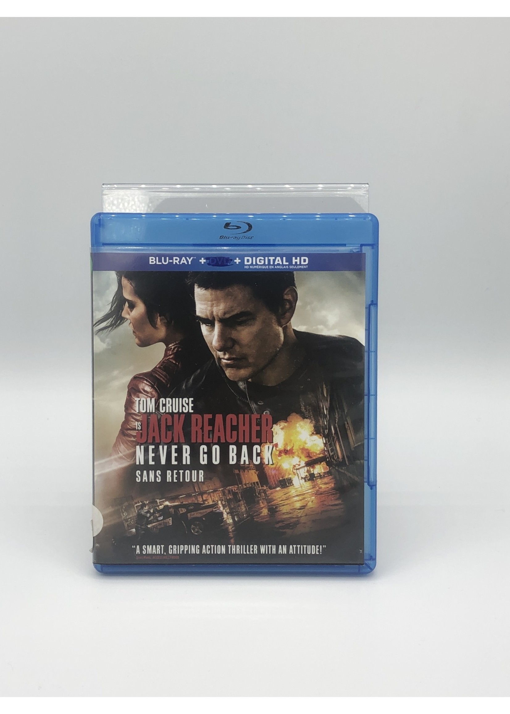 Bluray Jack Reacher: Never Go Back Bluray and case ONLY no dvd