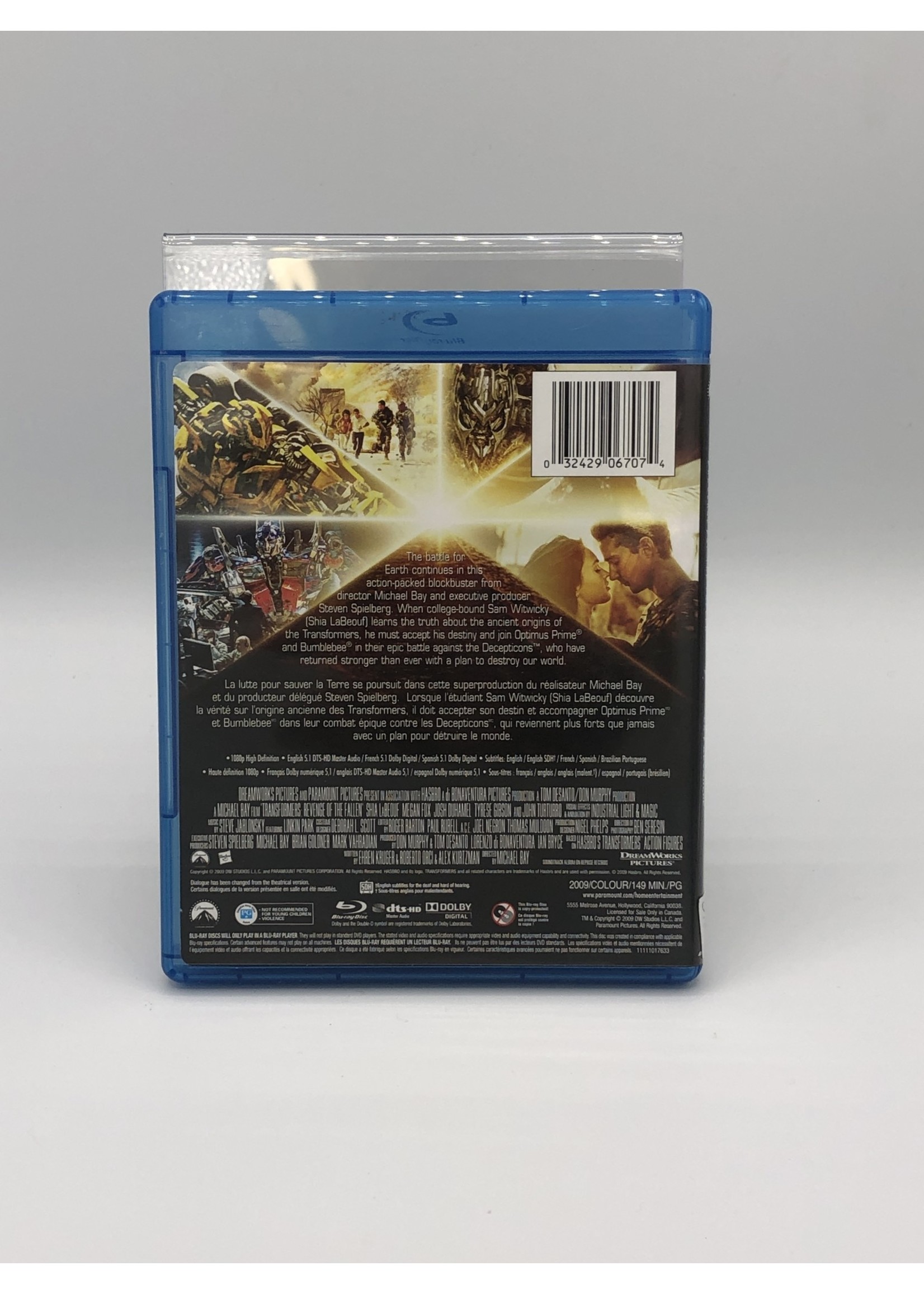 Bluray Transformers: Revenge of the Fallen Bluray