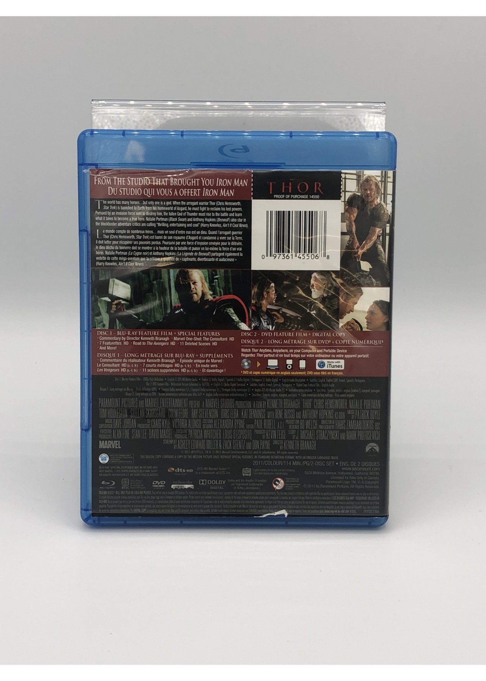 Bluray Thor Bluray + DVD