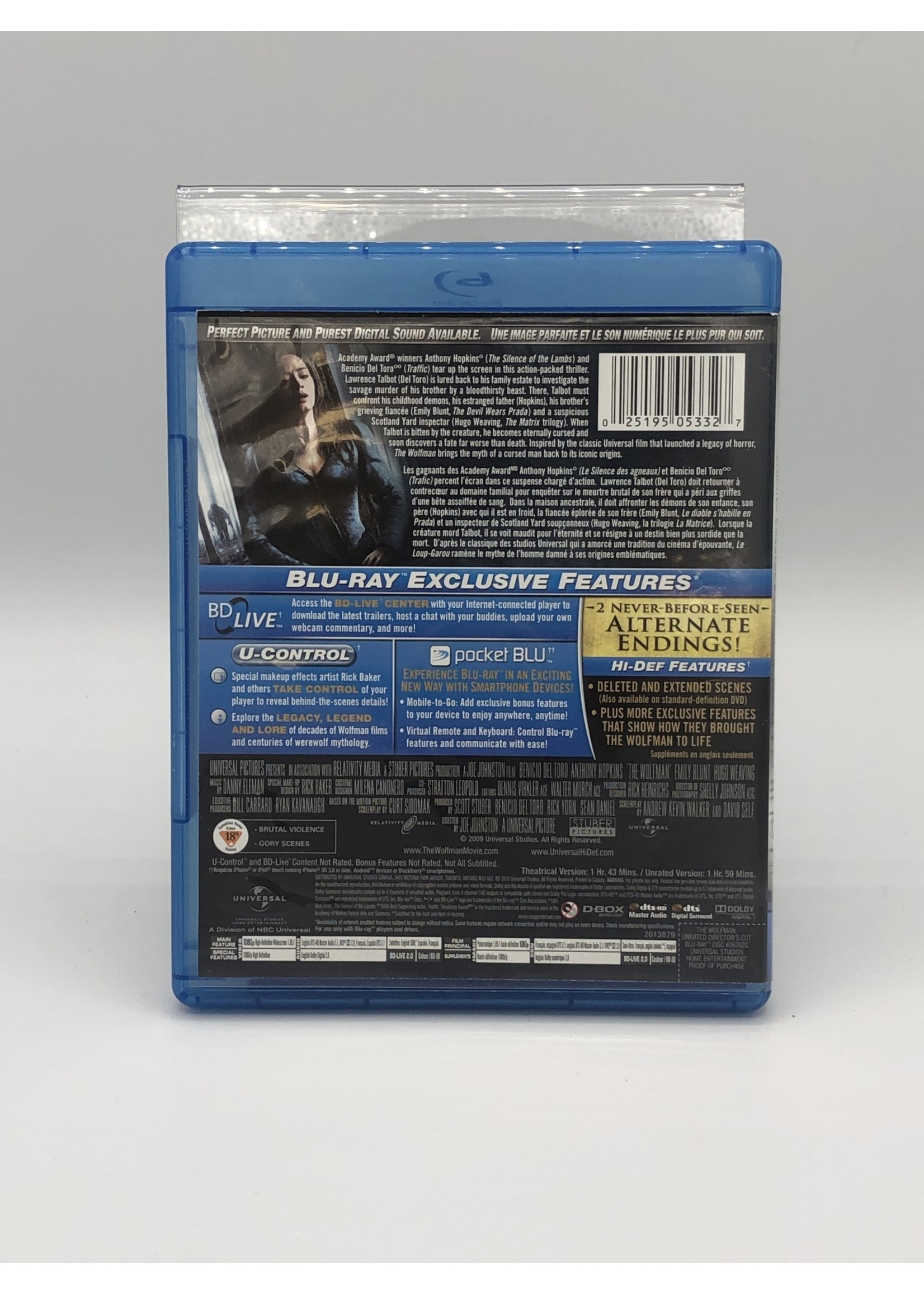 Bluray Wolfman Bluray + DVD