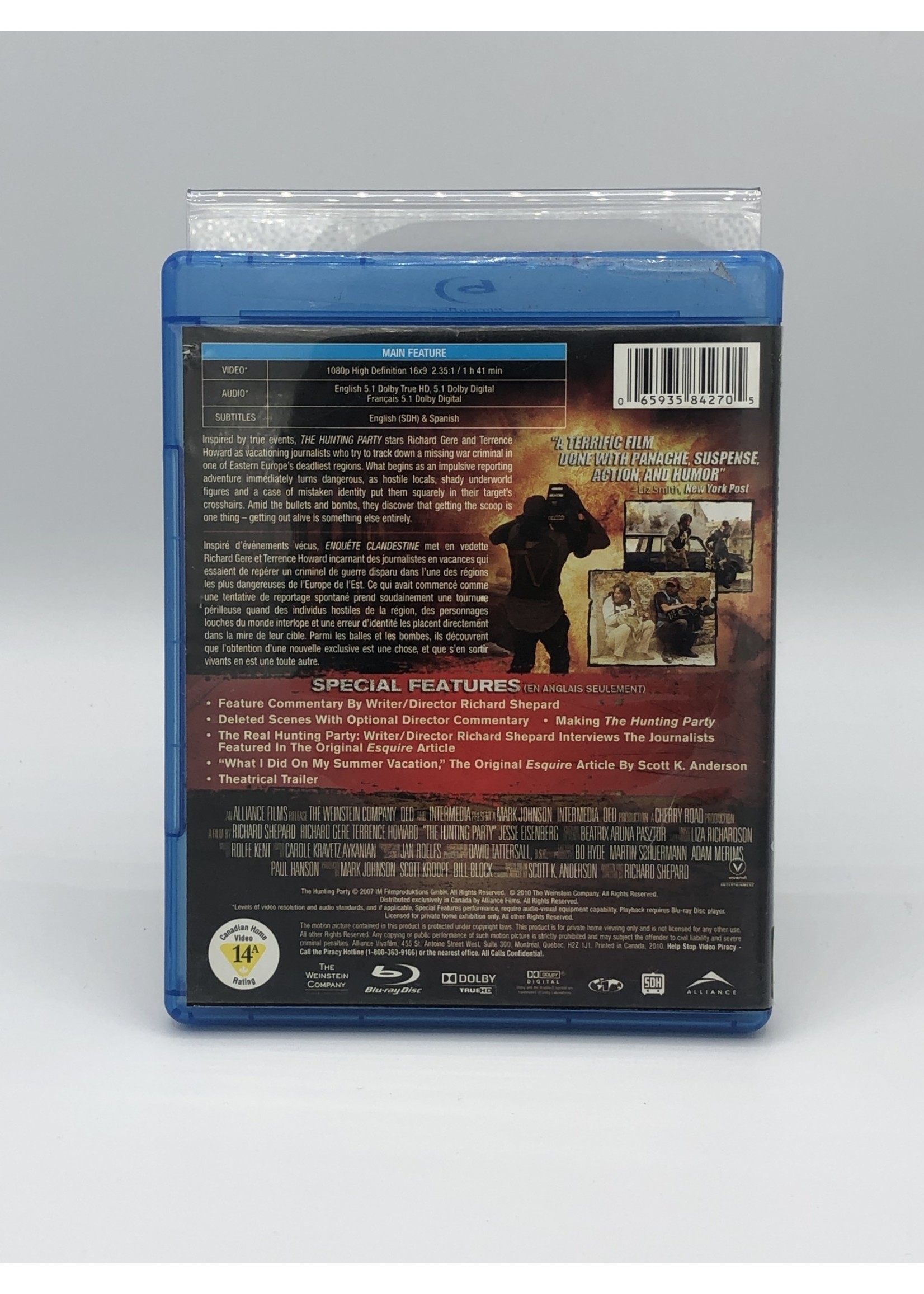 Bluray The Hunting Party Bluray