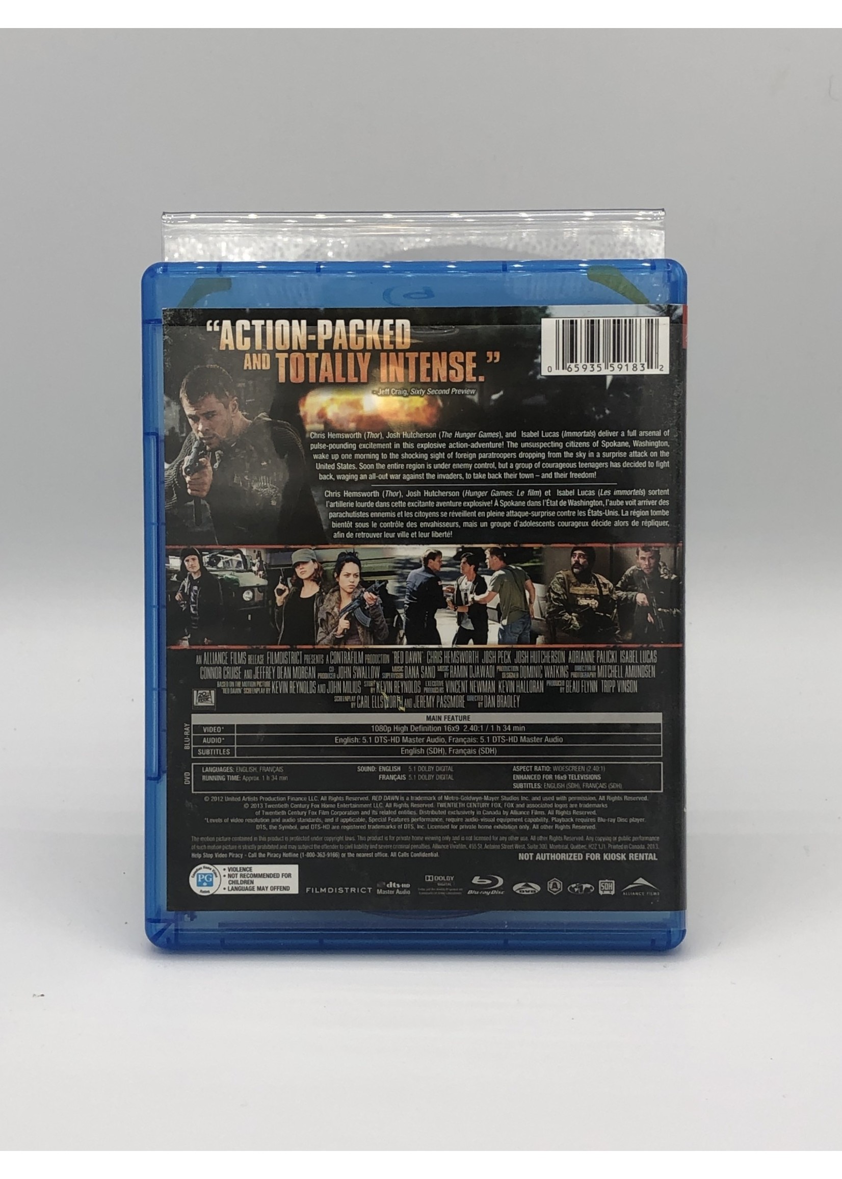 Bluray Red Dawn Bluray + DVD