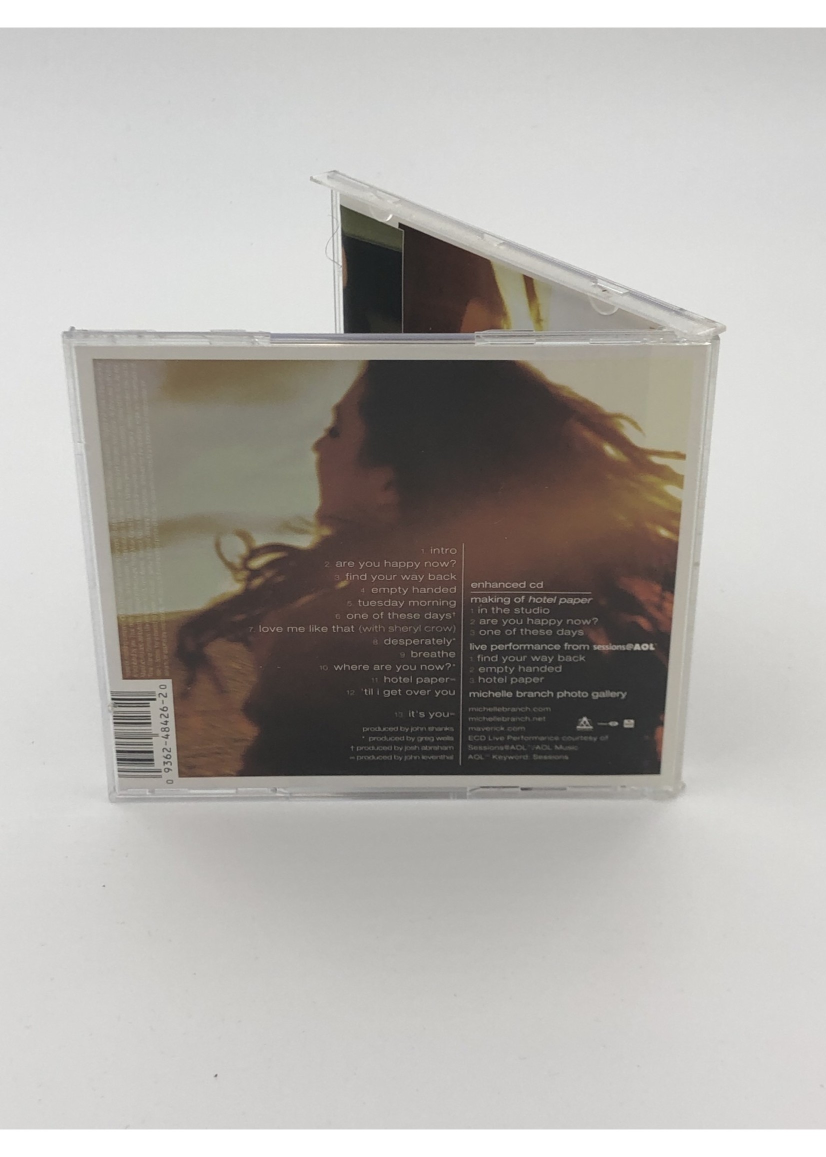 CD Michelle Branch: Hotel Paper CD