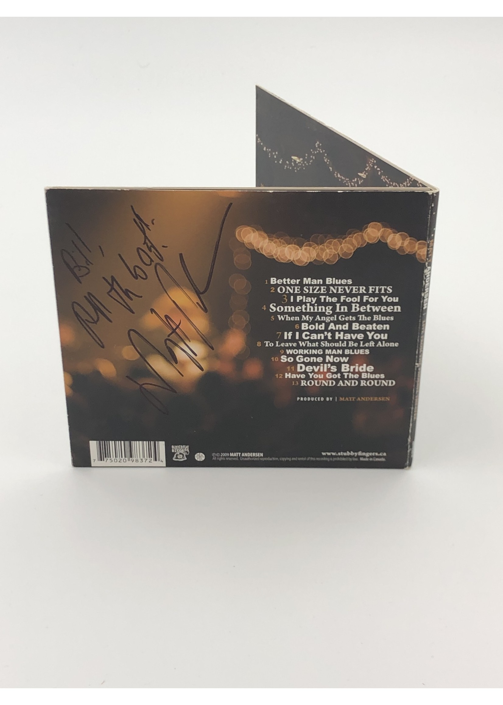CD Matt Andersen: Live from the Phoenix Theatre CD