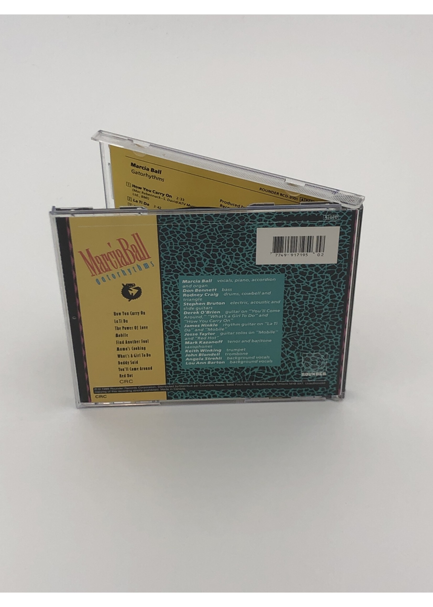CD   Marcia Ball: Gatorythms CD