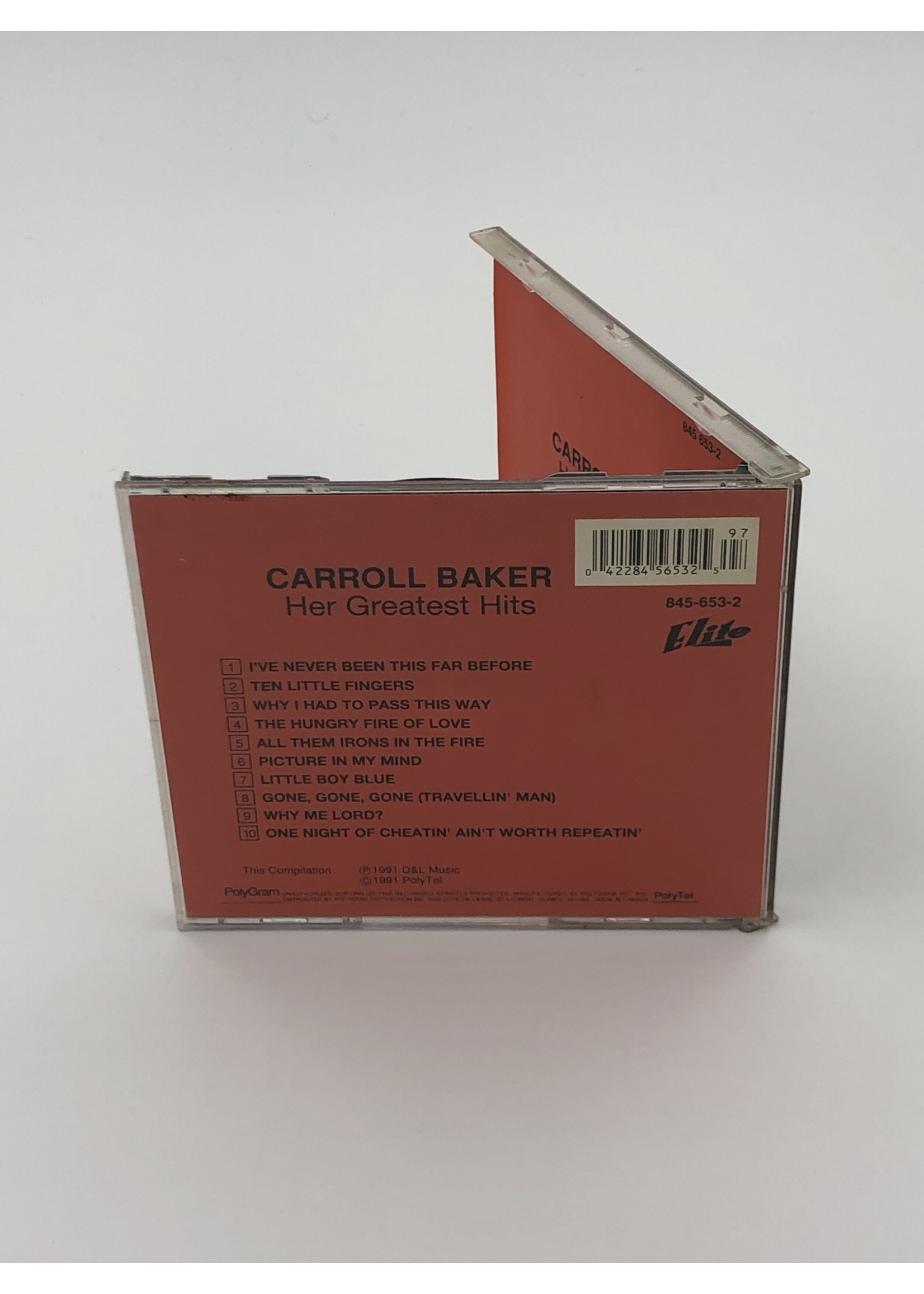 CD   Carroll Baker: Her Greatest Hits CD