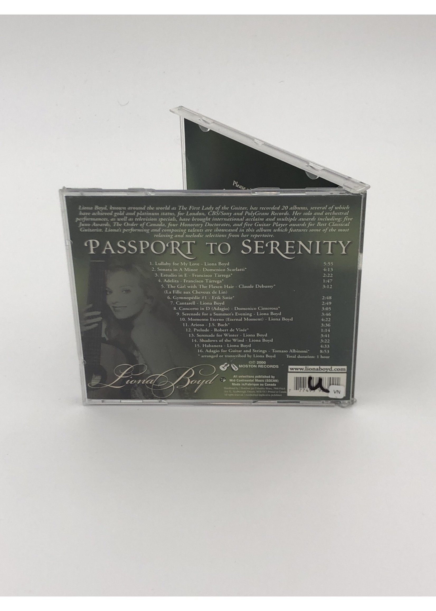 CD Liona Boyd: Passport to Serenity CD