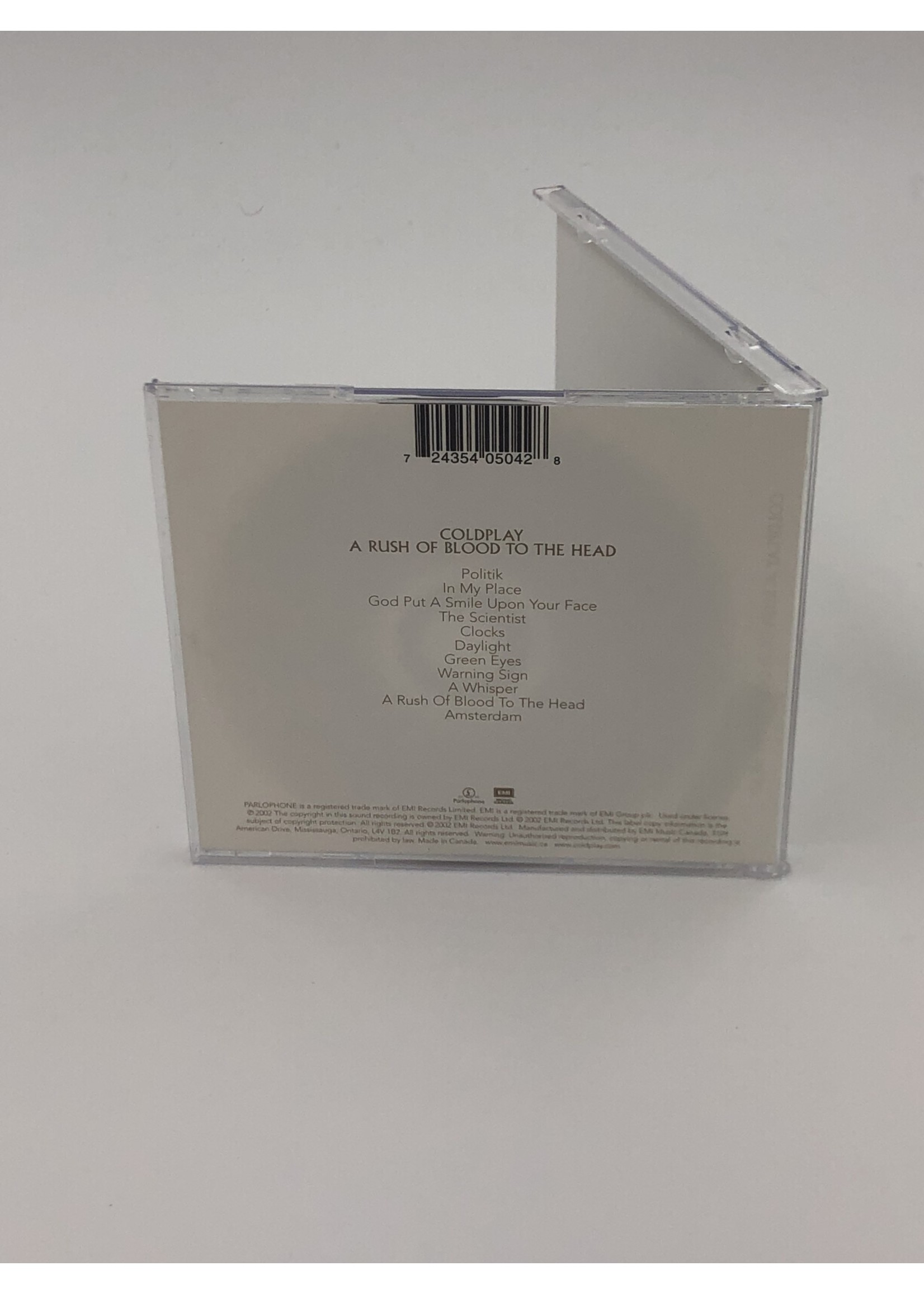 CD Coldplay: A Rush of Blood to the Head CD