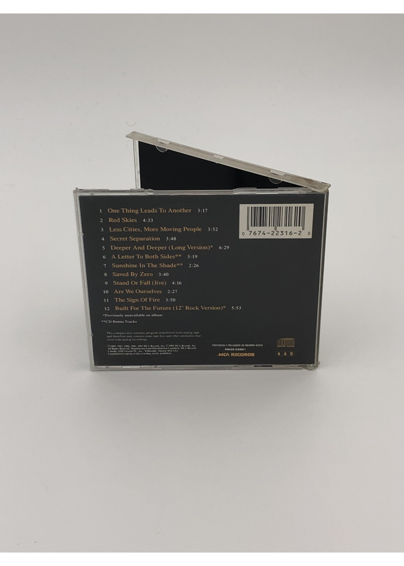 CD The Fixx: Greatest Hits: One Thing Leads To Another CD