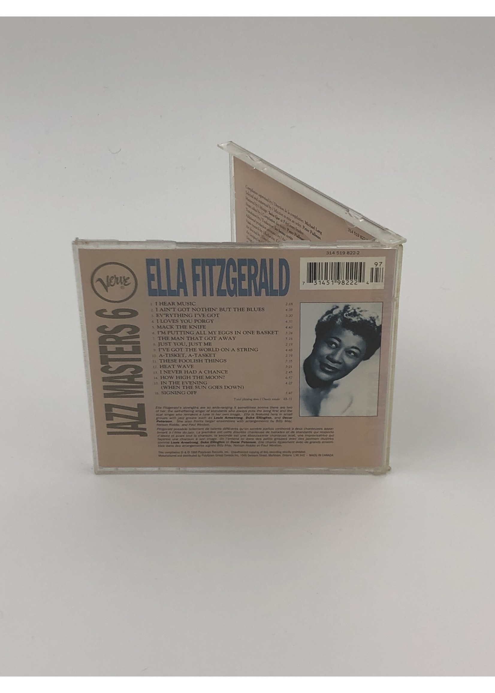 CD Ella Fitzgerald Jazz Masters 6 CD