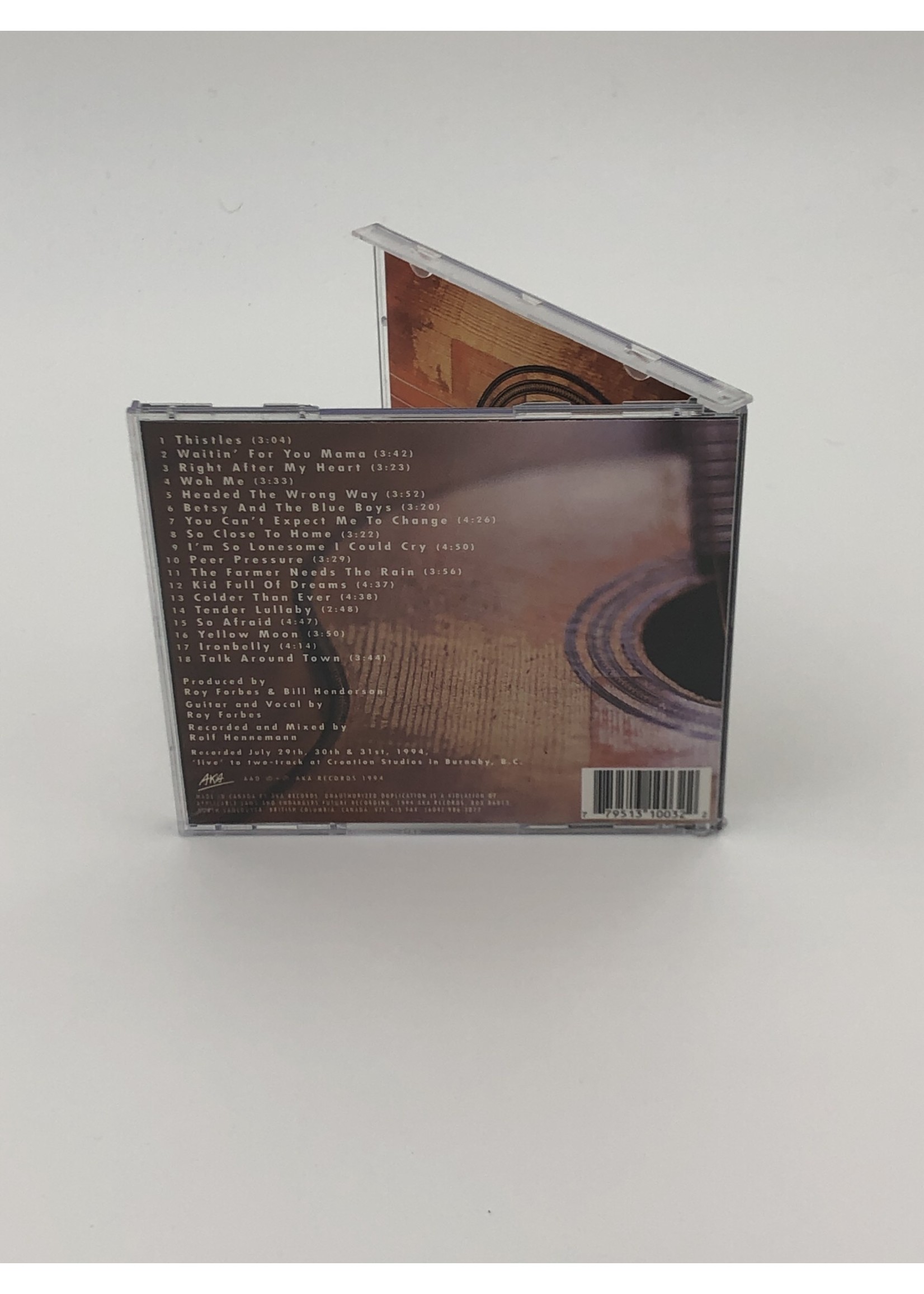 CD Roy Forbes: Almost Overnight CD