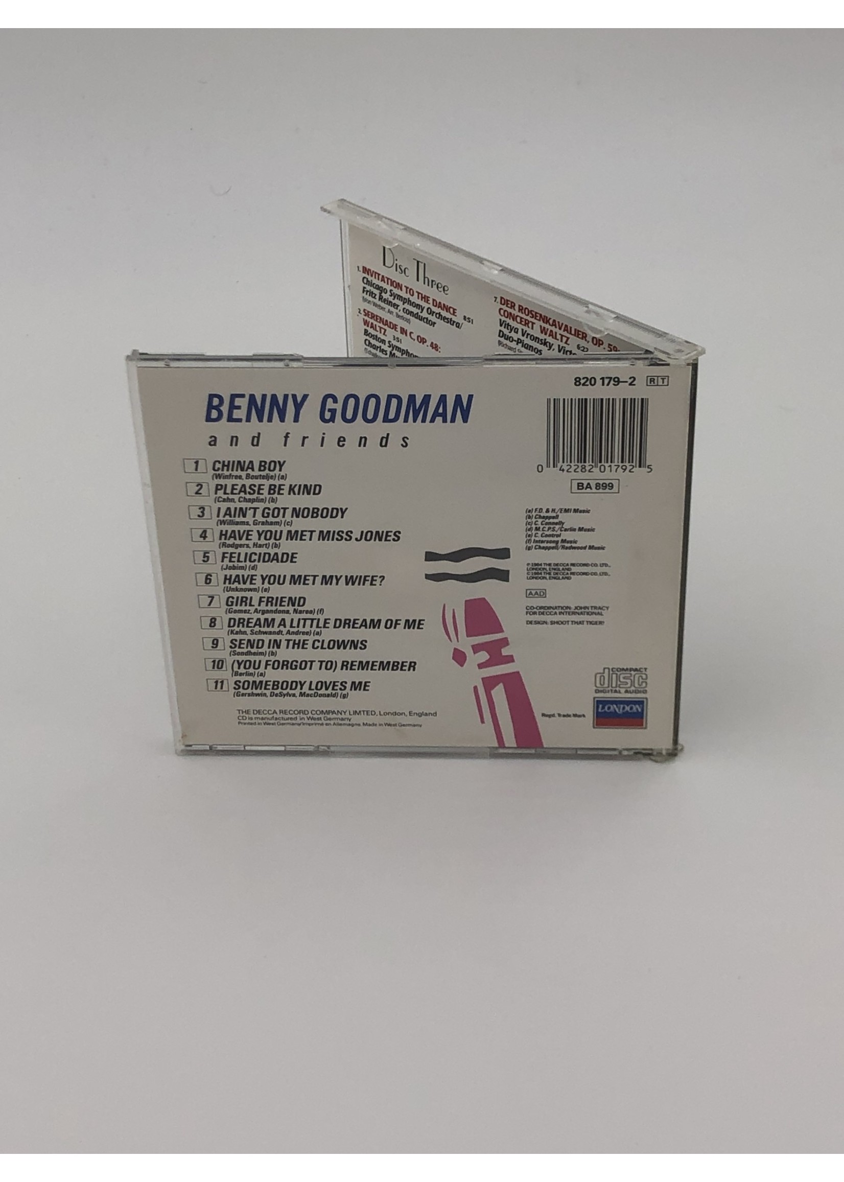 CD Benny Goodman and Friends CD