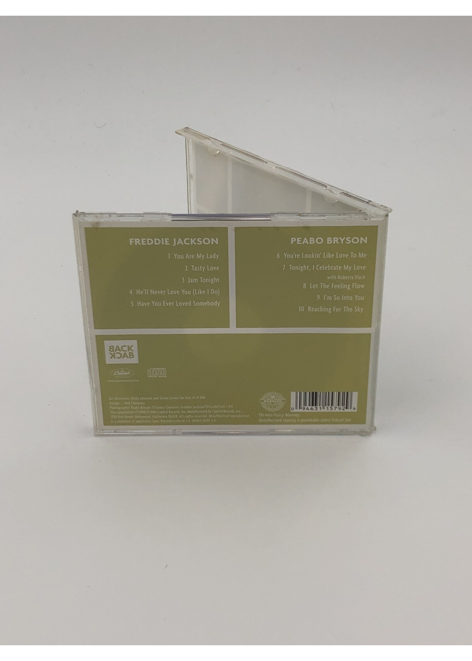 CD Freddie Jackson and Peabo Bryson: Back to Back CD