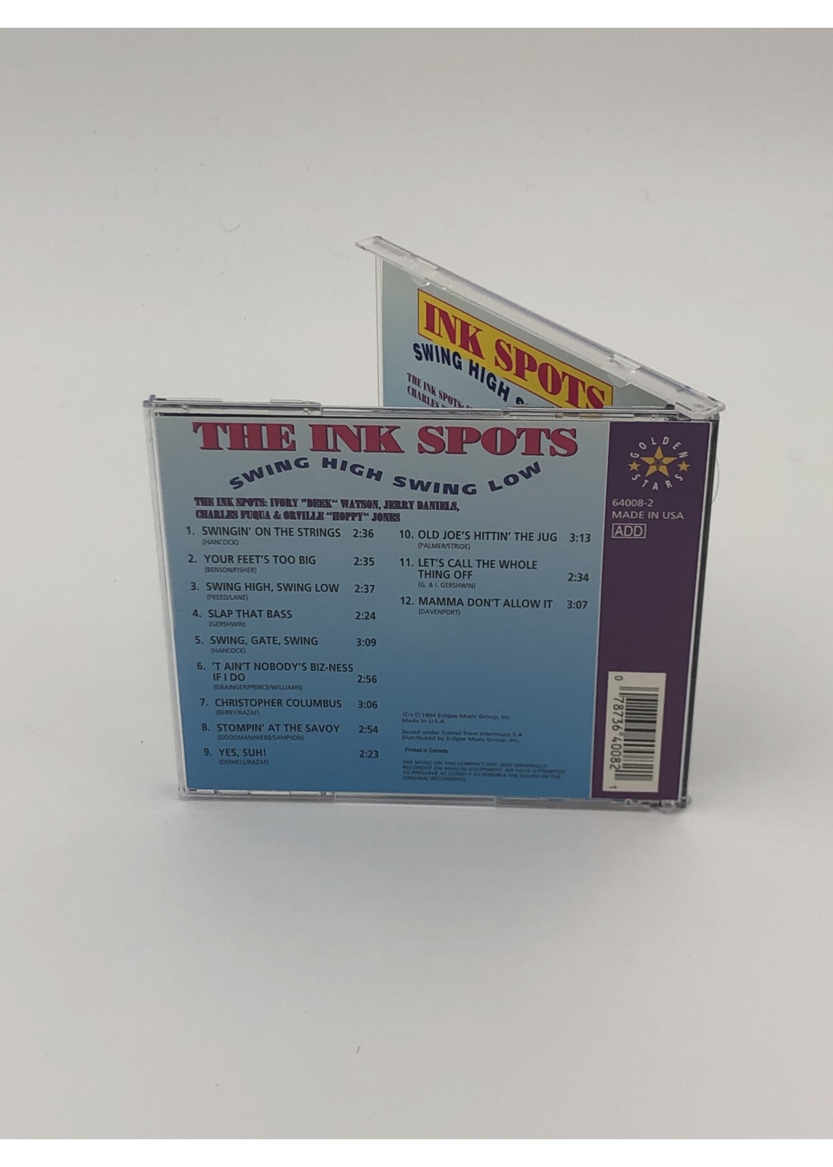 CD The Ink Spots: Swing High Swing Low CD