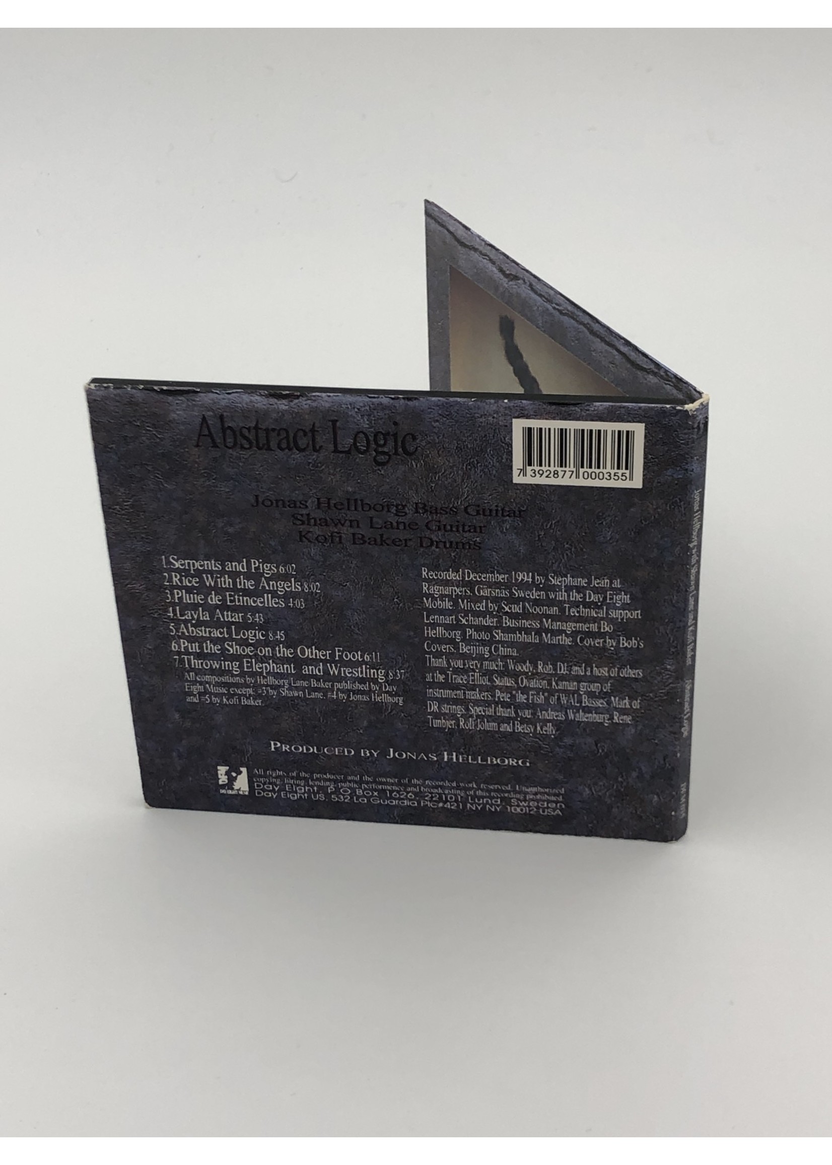CD Jonas Hellborg with Shawn Lane and Kofi Baker: Abstract Logic CD