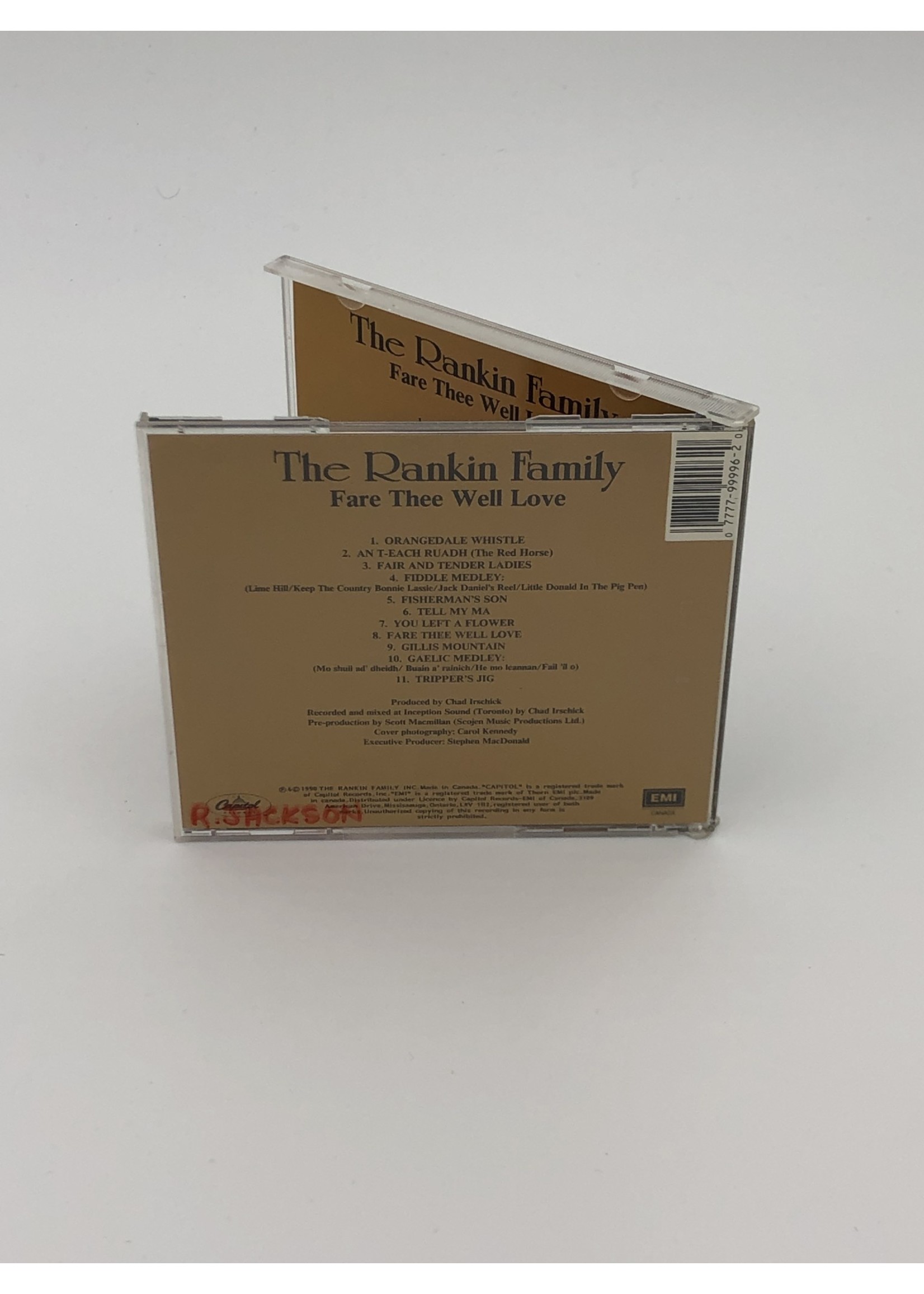 CD The Rankin Family: Fare Thee Well Love CD