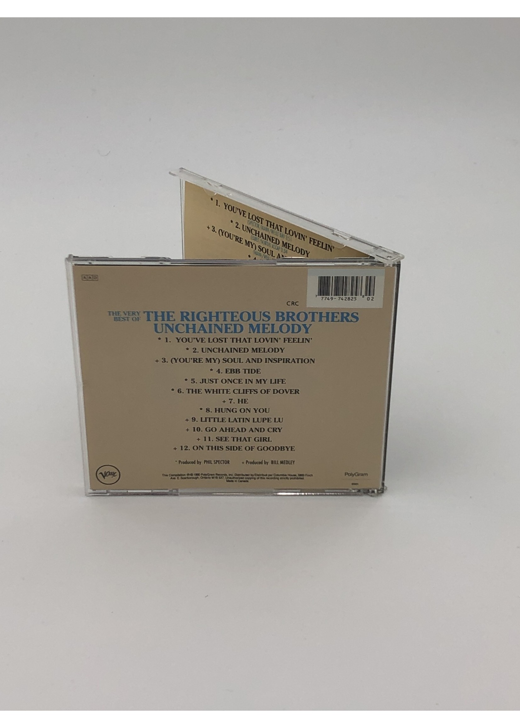 CD The Very Best of The Righteous Brothers Unchained Melody CD