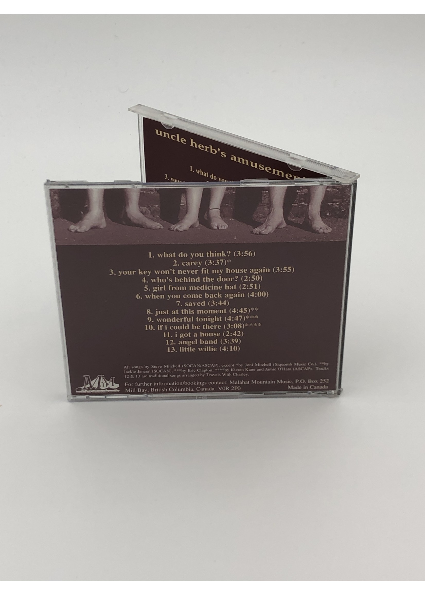 CD Travels With Charley: Uncle Herb's Amusements CD