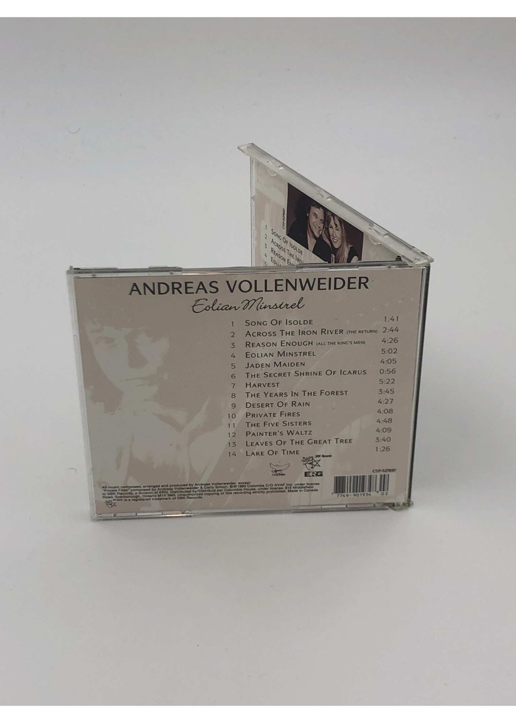 CD Andreas Vollenweider: Eolian Minstrel CD