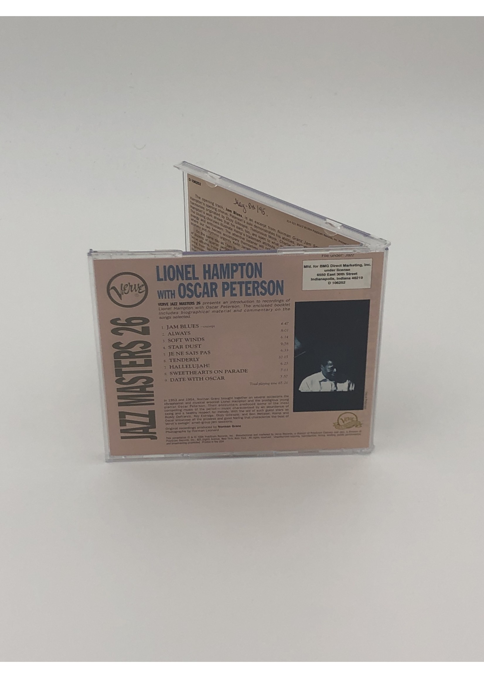 CD Lionel Hampton: Oscar Peterson: Jazz Masters 26