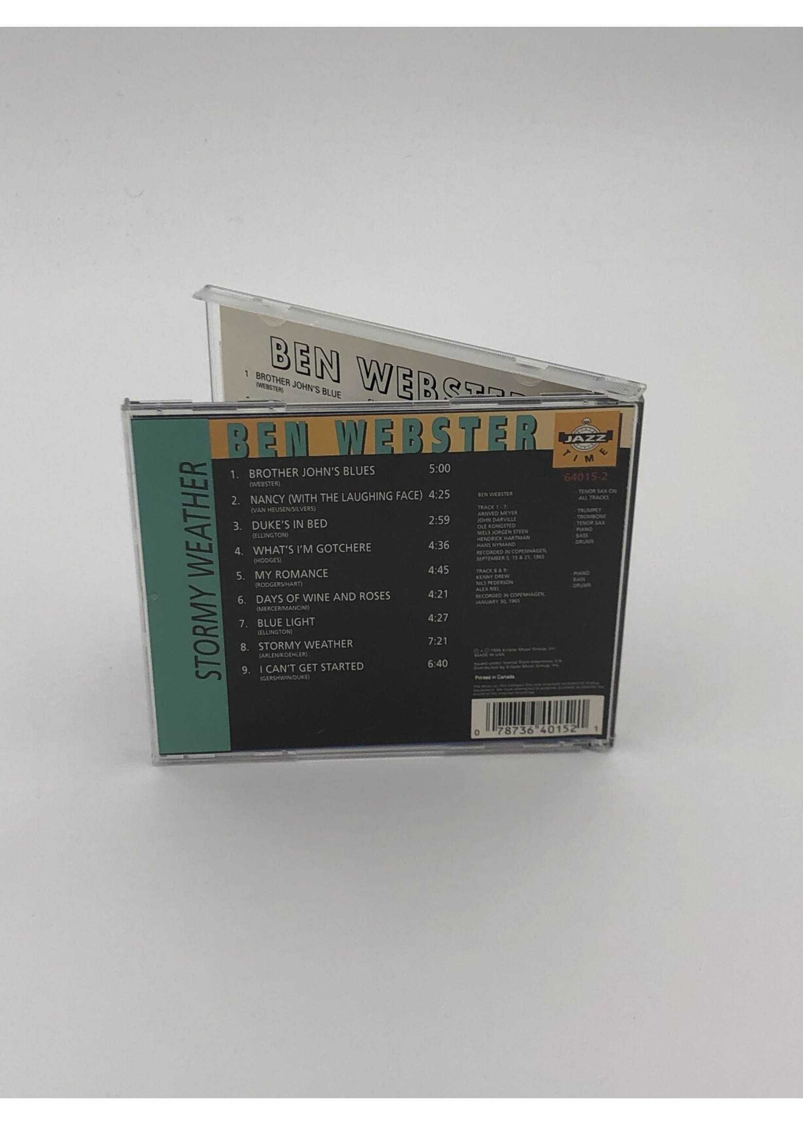 CD Ben Webster Stormy Weather CD