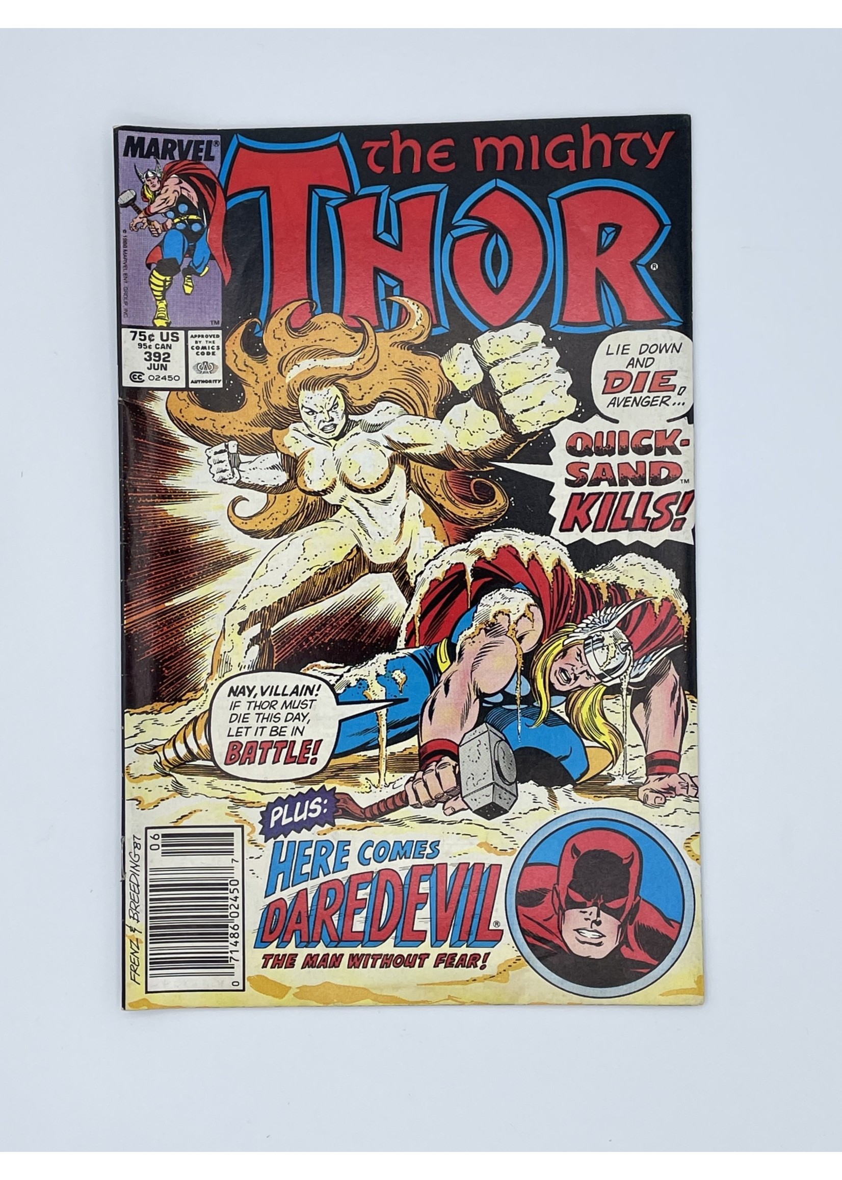 Marvel Thor #392 Marvel June 1988