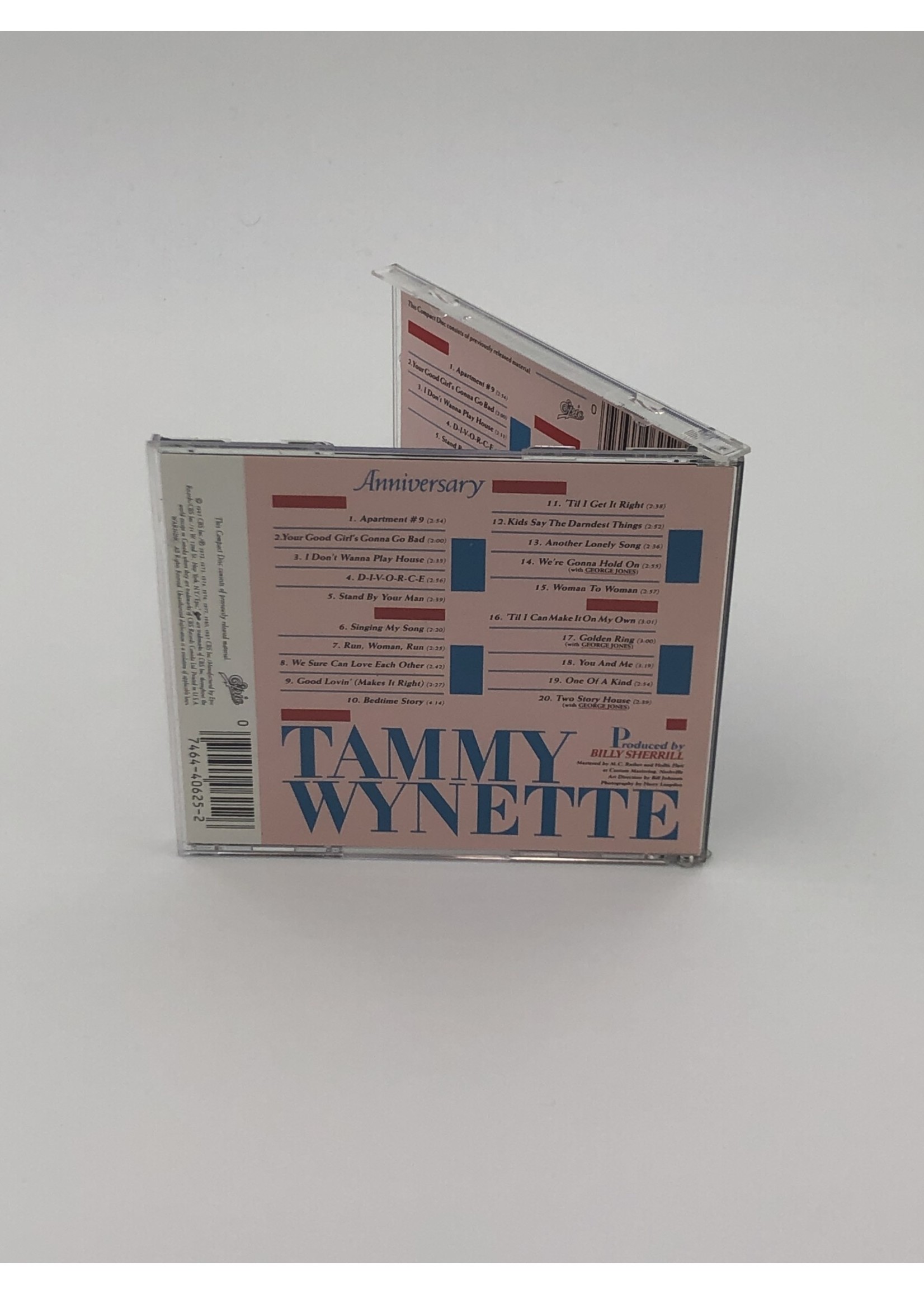 CD Tammy Wynette: Anniversary: 20 Years of Hits CD