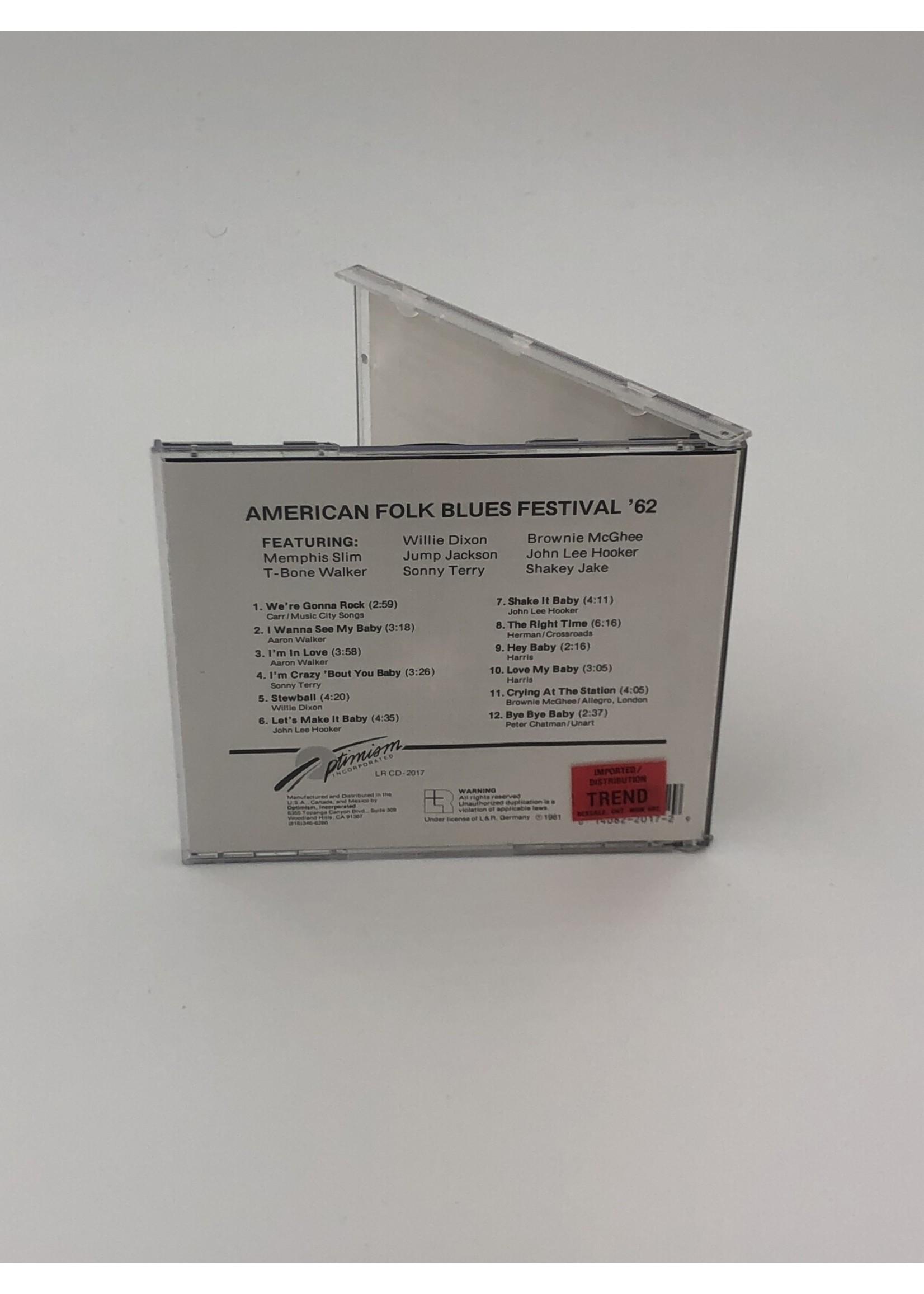 CD American Folk Blues Festival '62 CD