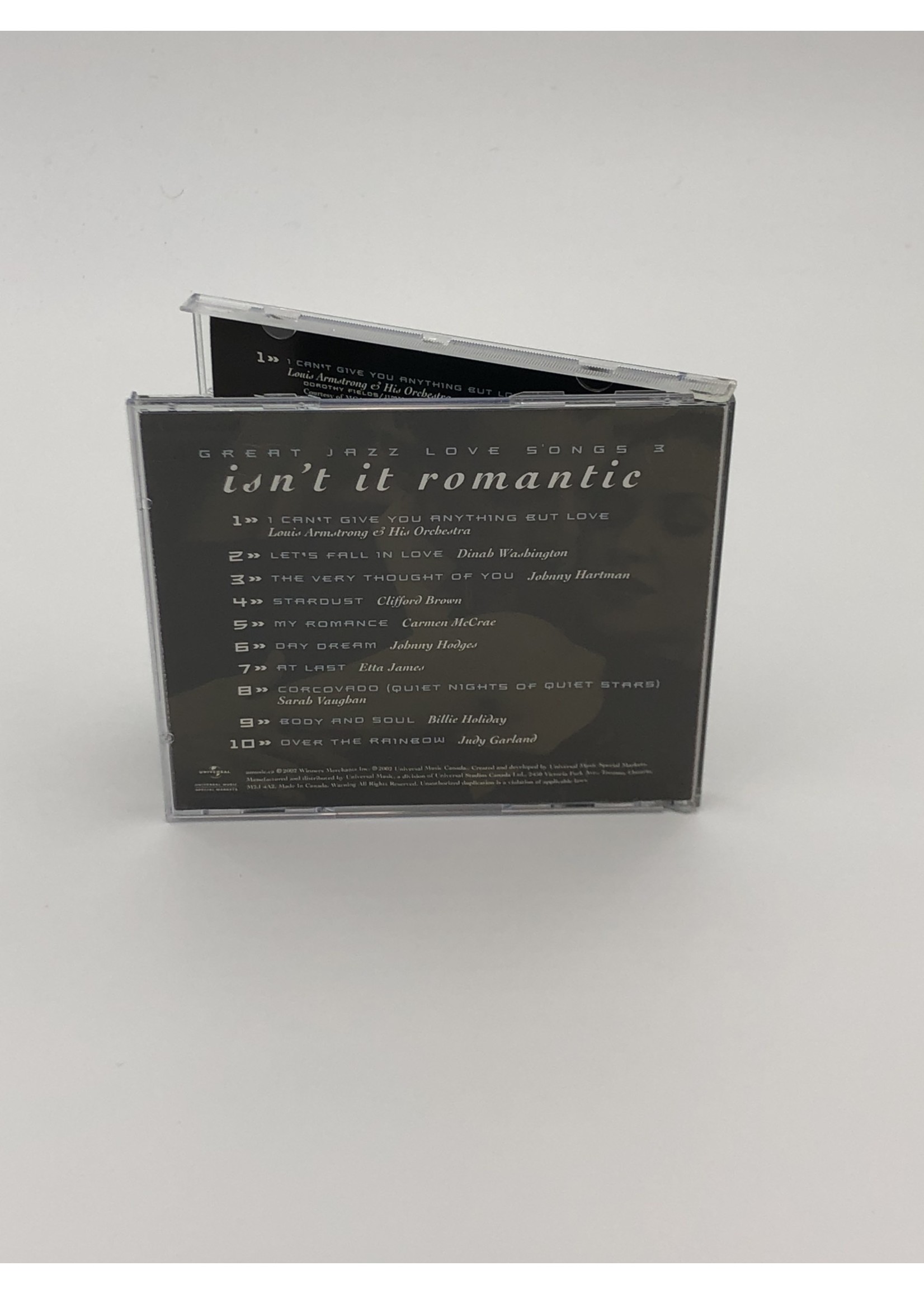 CD Great Jazz Love Songs 3: Isnt It Romantic CD
