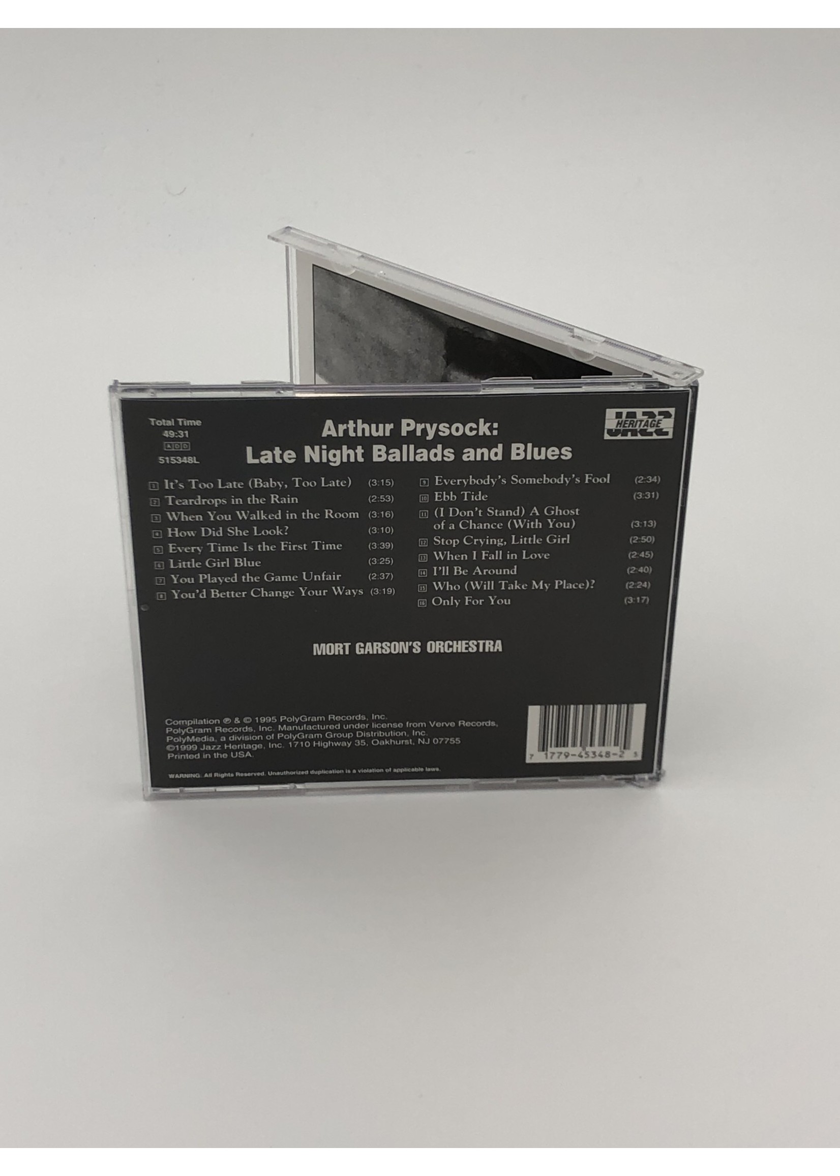 CD Arthur Prysock: Late Night Ballads and Blues CD