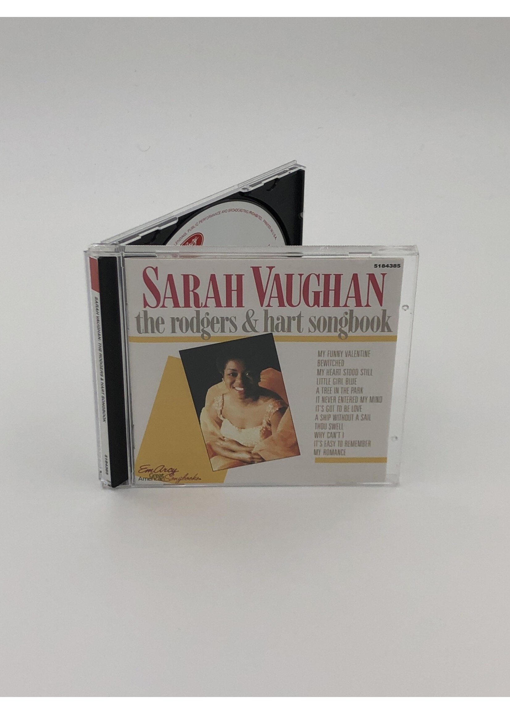 CD Sarah Vaughan The Rodgers And Hart Songbook CD