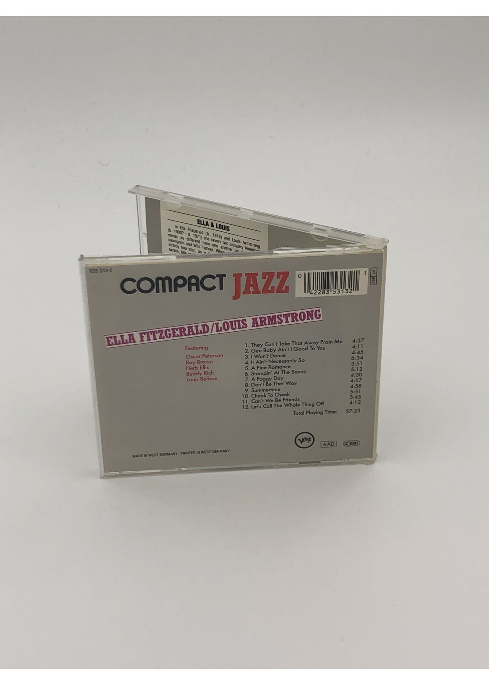 CD Compact Jazz Ella Fitzgerald And Louis Armstrong CD