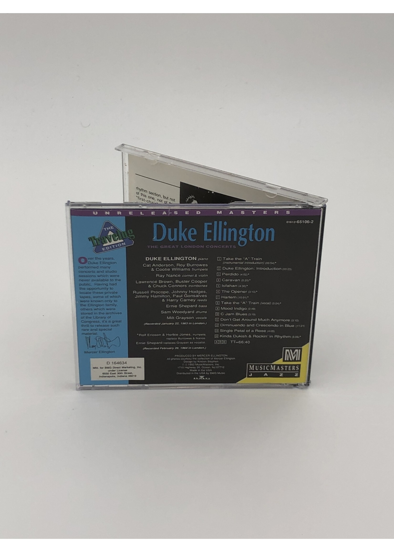 CD Duke Ellington The Great London Concerts CD