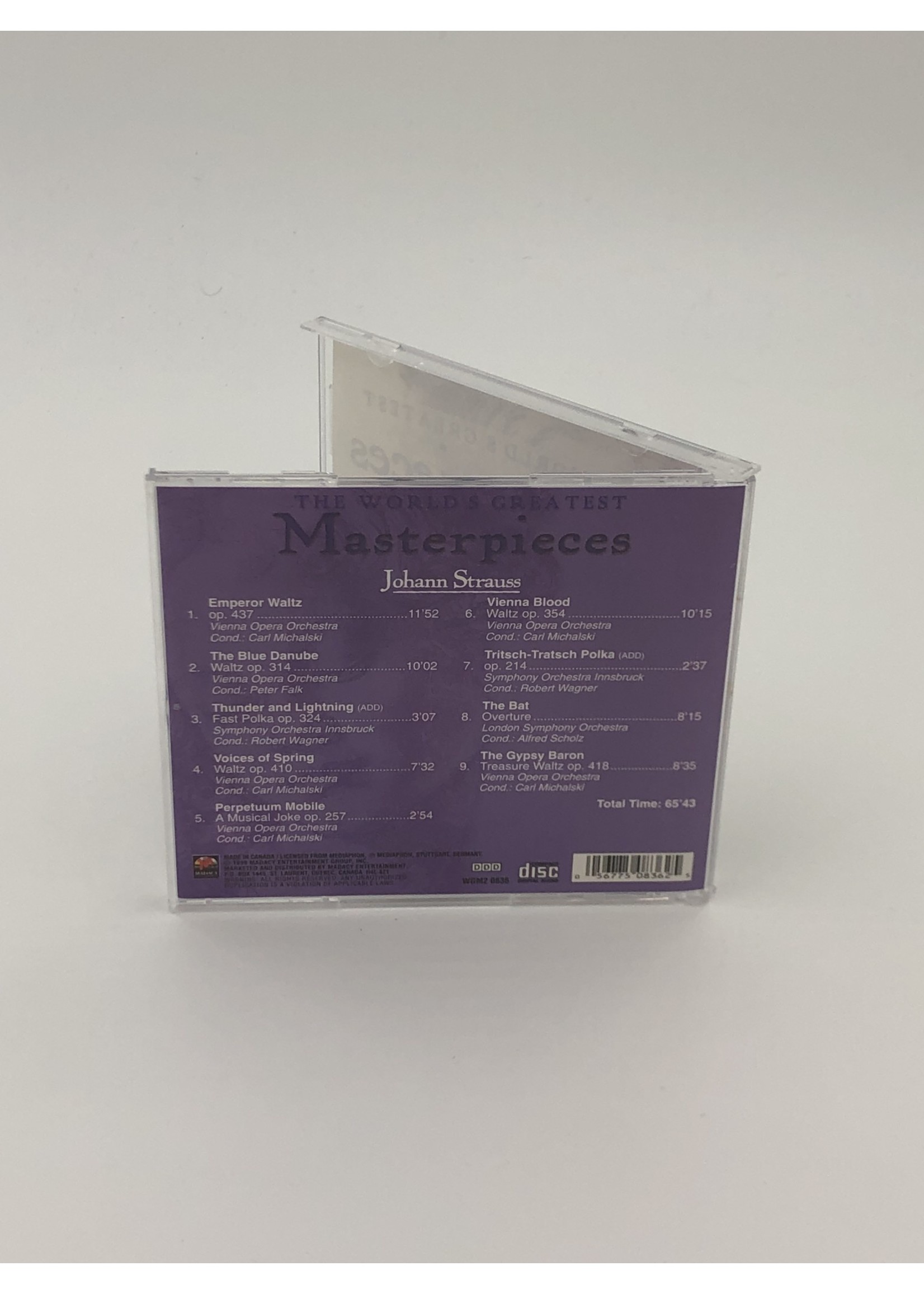 CD World Greatest Masterpieces Strauss CD