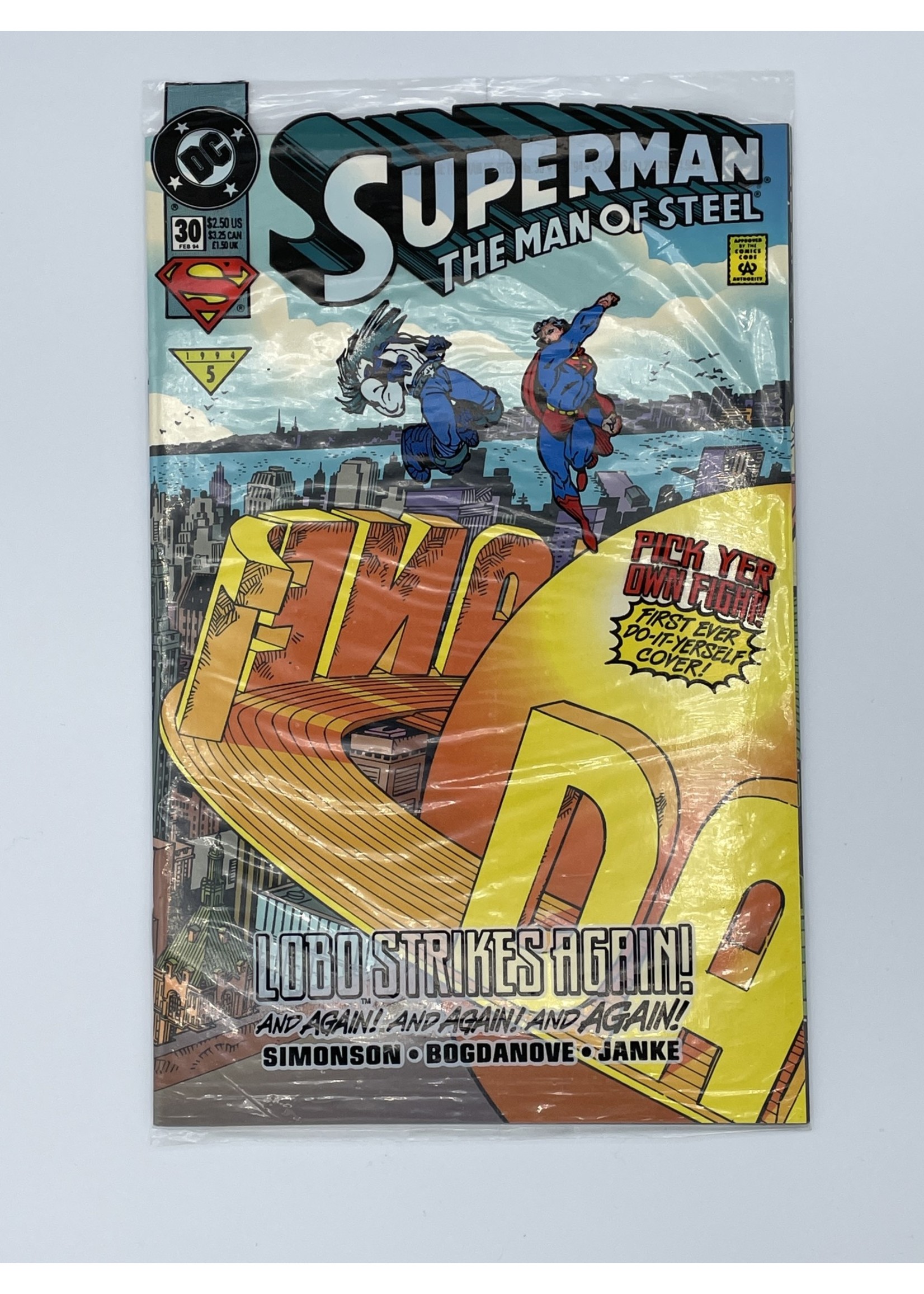 DC Superman The Man Of Steel #30 Dc February 1994