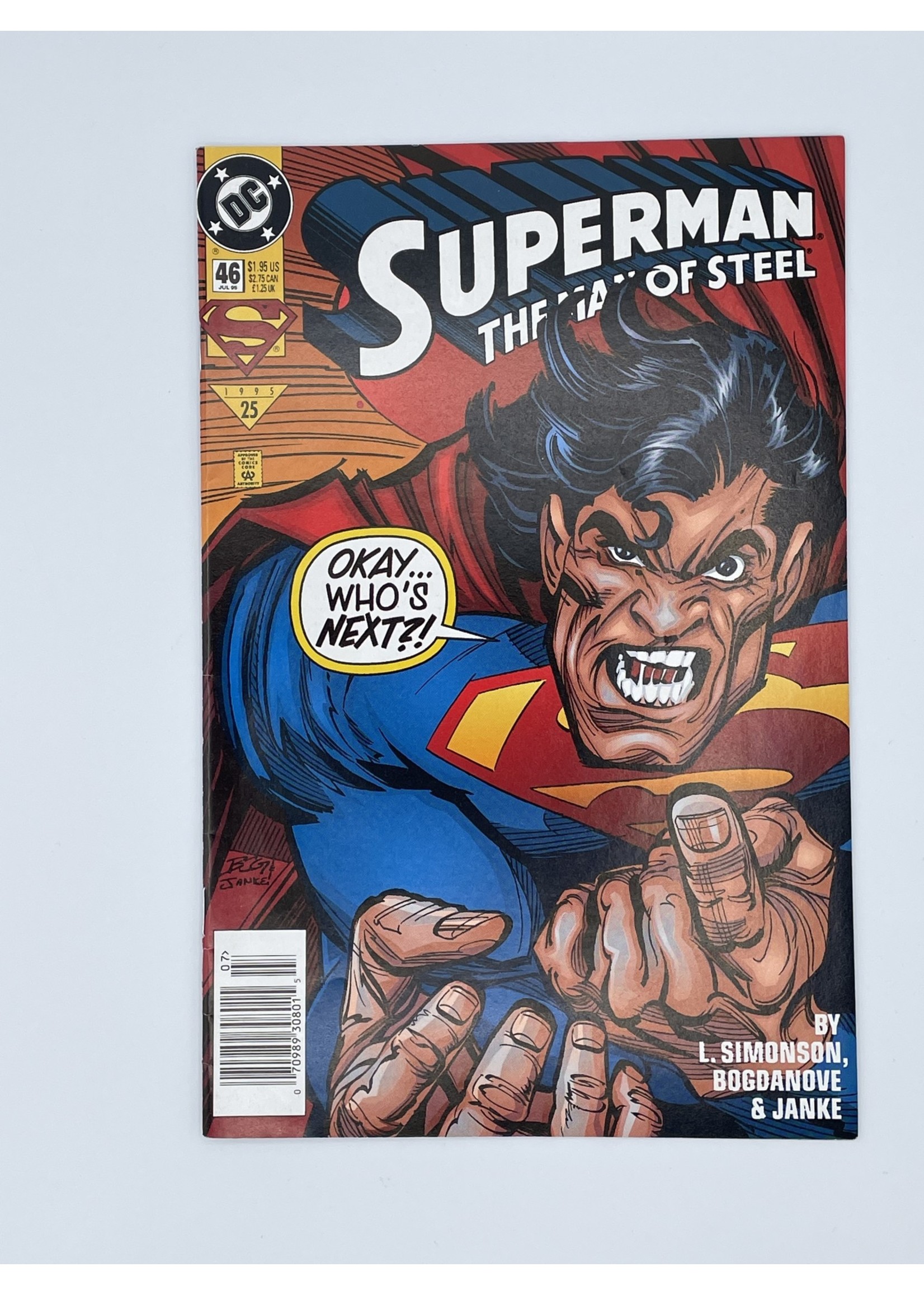 DC Superman The Man Of Steell #46 Dc July 1995