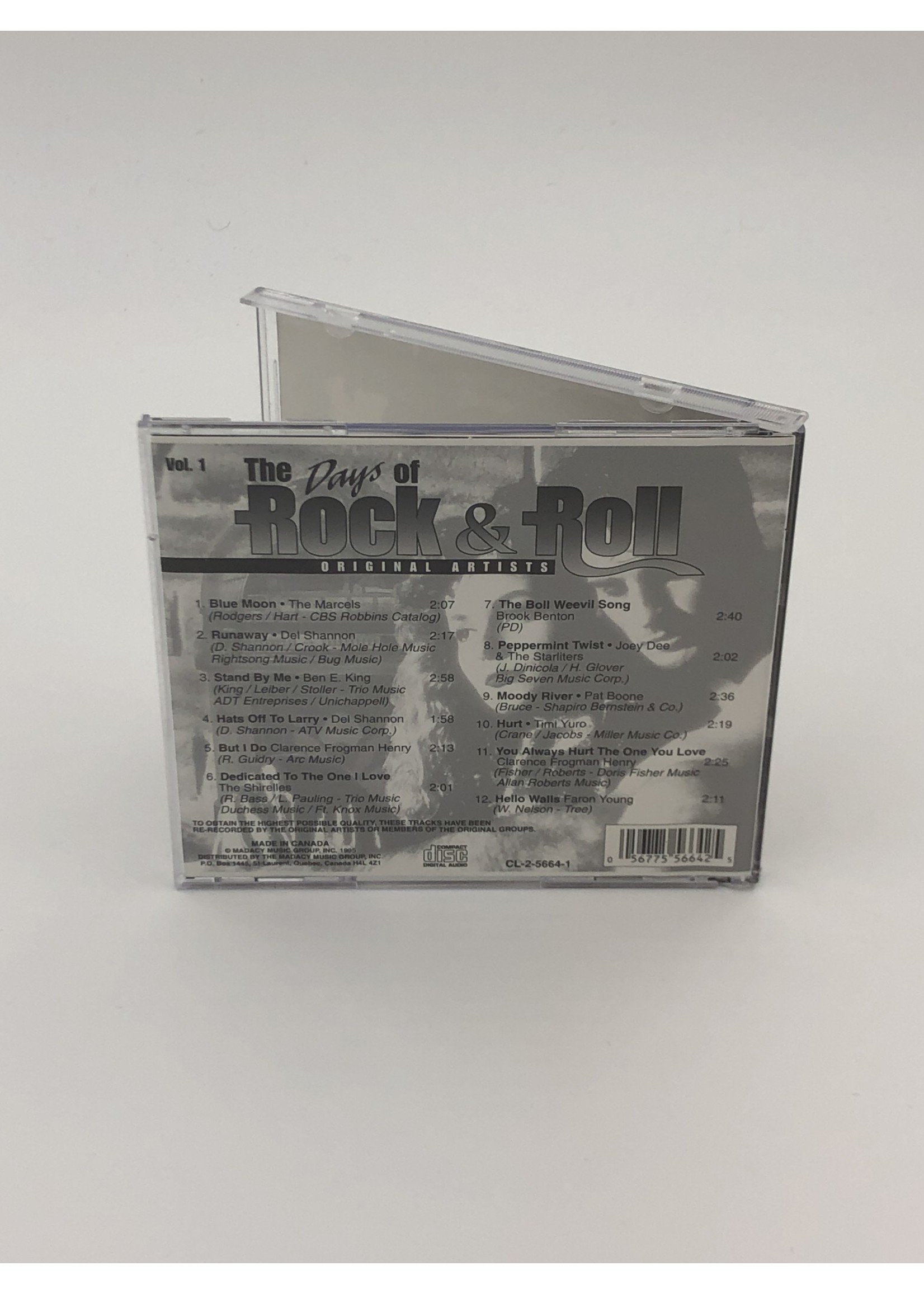 CD The Days of Rock and Roll Volume 1 CD