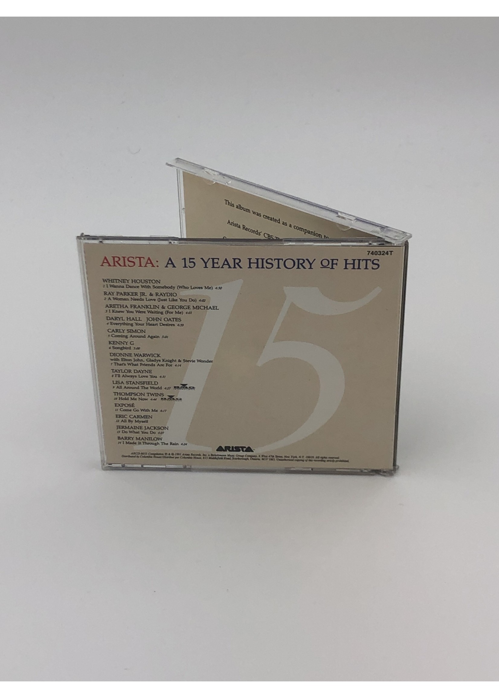 CD Arista A 15 Year History of Hits CD