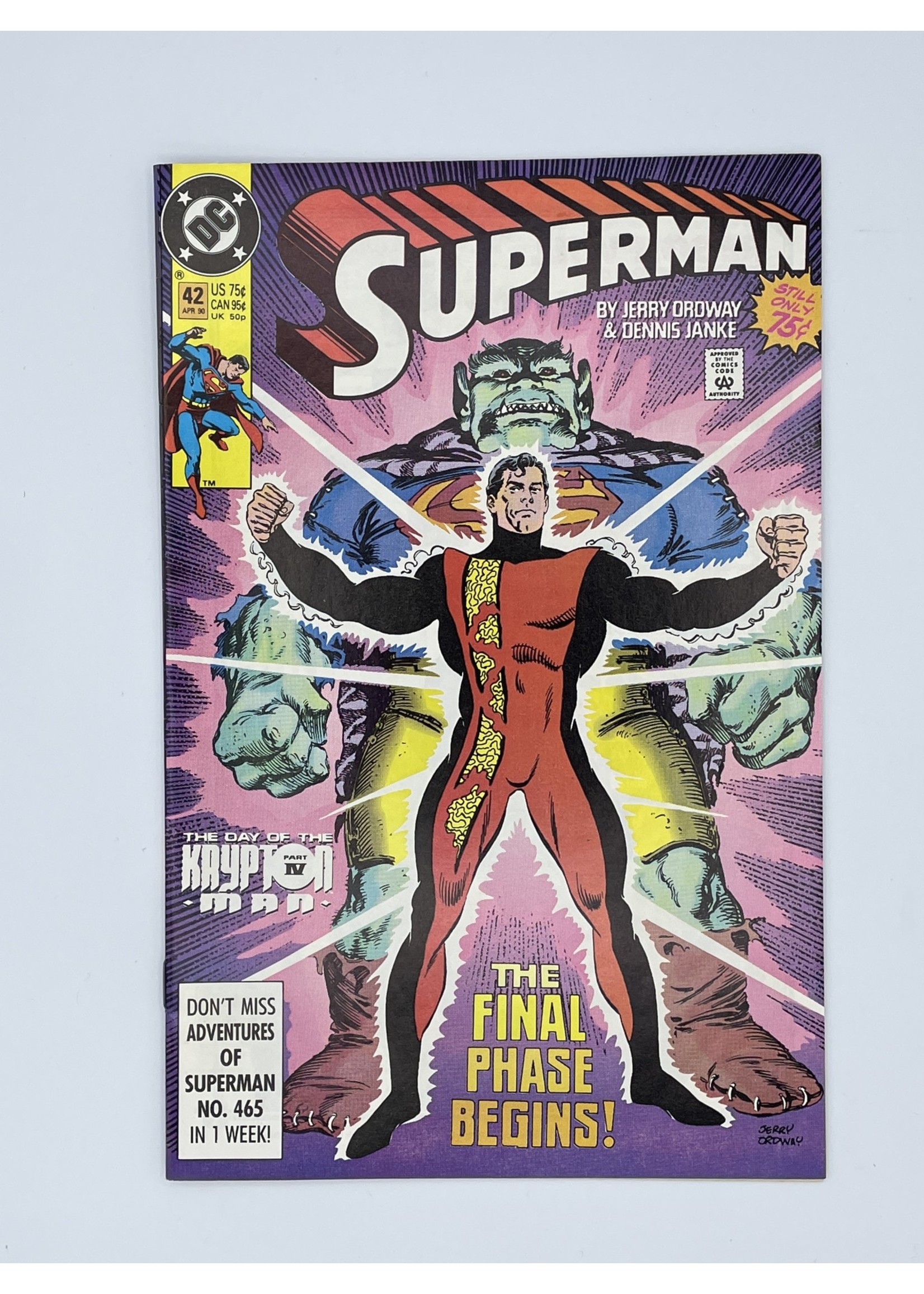 DC Superman #42 Dc April 1990