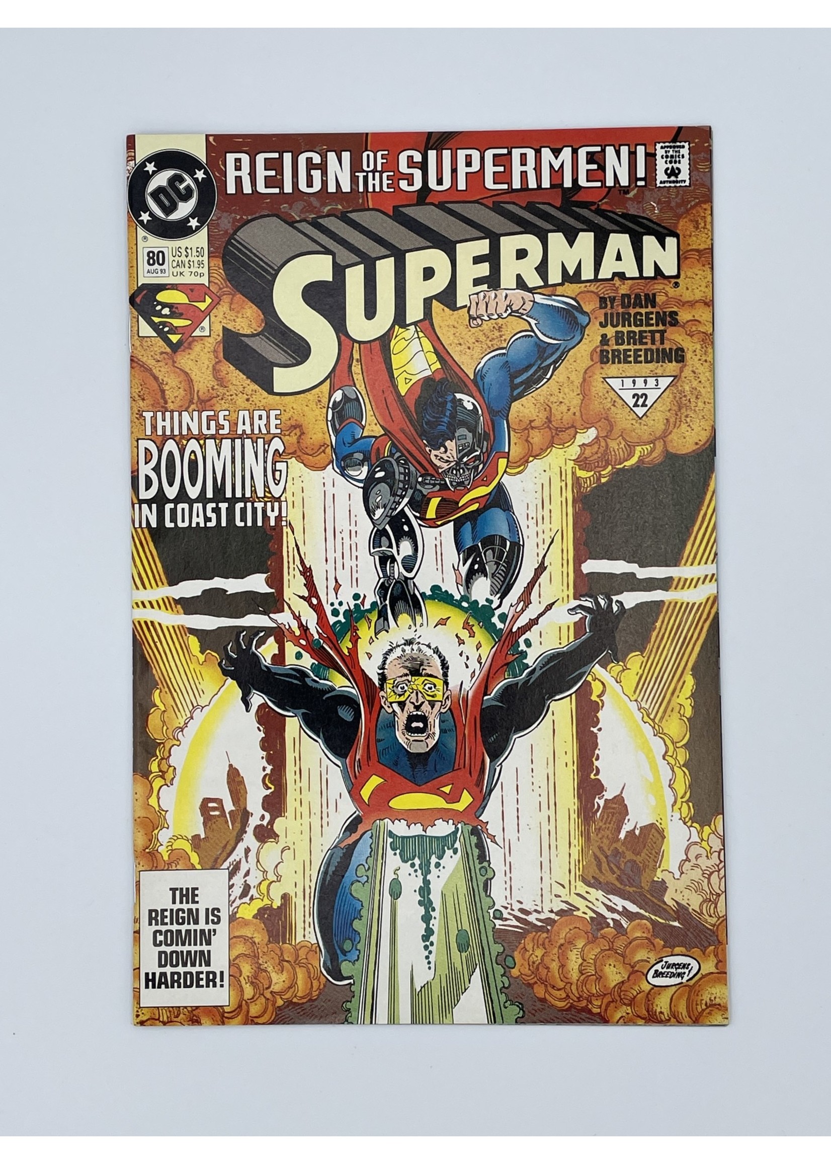 DC Superman #80 Dc August 1993