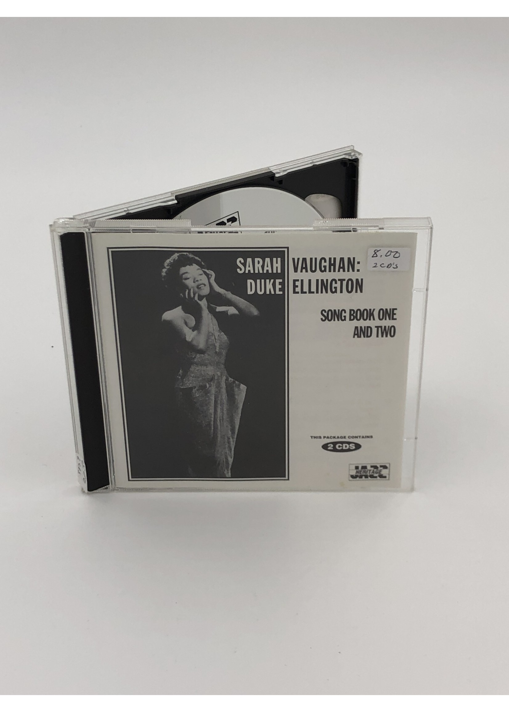 CD Sarah Vaughan Duke Ellington Song Book One And Two 2 Cd